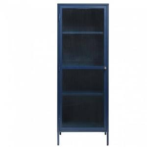 Nordic Home Olan glazen wandkast - 160 cm - blauw