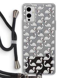 Zwanen: OnePlus 9 Transparant Hoesje met koord