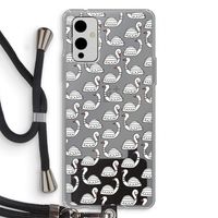 Zwanen: OnePlus 9 Transparant Hoesje met koord