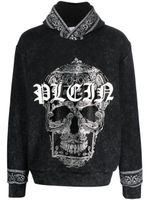 Philipp Plein hoodie à logo imprimé - Noir