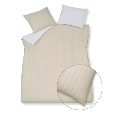 Vandyck Vandyck Dekbedovertrek Home Puglia Percale creamtan Lits-jumeaux (240x200/220 )