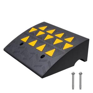 VEVOR 1x Drempelhelling Rubberen oprit Stoeprandhelling 49,1x37x15,2cm
