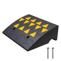 VEVOR 1x Drempelhelling Rubberen oprit Stoeprandhelling 49,1x37x15,2cm