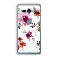 Geschilderde bloemen: Sony Xperia XZ2 Compact Transparant Hoesje