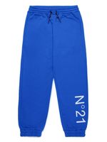 Nº21 Kids pantalon de jogging à logo imprimé - Bleu