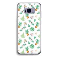 Ananas bladeren: Samsung Galaxy S8 Plus Transparant Hoesje - thumbnail