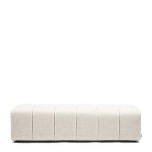 Riviera Maison Dazzle Footstool 160x65 AntiqWhite