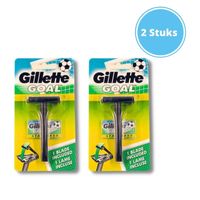 Gillette Goal Stainless Razor - met Mesjes - 2 stuks - thumbnail