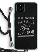 Risk loss: Pixel 5a 5G Transparant Hoesje met koord