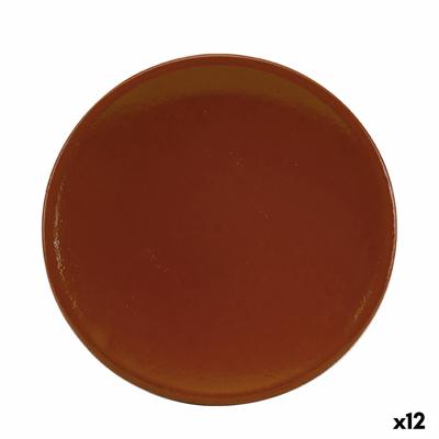 Dienblad Raimundo Barro Profesional Bruin Keramisch Aardewerk Ø 22 cm Refractor (12 Stuks)