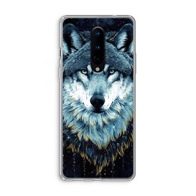 Darkness Wolf: OnePlus 8 Transparant Hoesje