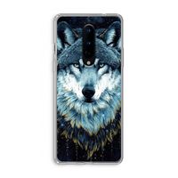 Darkness Wolf: OnePlus 8 Transparant Hoesje