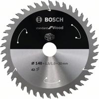 Bosch Accessories Bosch 2608837672 Hardmetaal-cirkelzaagblad 140 x 20 mm Aantal tanden: 42 1 stuk(s) - thumbnail