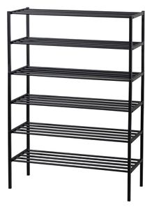 WOOOD Schoenenrek 'Ferro' Stapel van 3 stuks, kleur Zwart