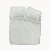 Velvet Ruffles Dekbedovertrek Wit Effen 240x200 Cm Anti Allergie Dreamhouse - Dekbed-Discounter.nl