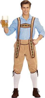 Beierse Lederhose Beige Man Oskar