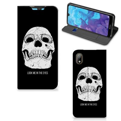 Mobiel BookCase Huawei Y5 (2019) Skull Eyes Mobiel BookCase Huawei Y5 (2019) Skull Eyes