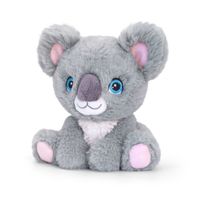 Pluche knuffel dier koala - geborduurde ogen - 16 cm - thumbnail