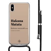 iPhone X/XS hoesje met koord - Hakuna matata