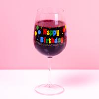 Happy Birthday Wijnglas