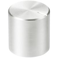 TRU COMPONENTS TC-11613912 Draaiknop Met knopmarkering Zilver (Ø x h) 13 mm x 13 mm Aluminium, Plastic 1 stuk(s) - thumbnail