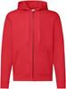 Fruit Of The Loom F401N Classic Hooded Sweat Jacket - Red - M