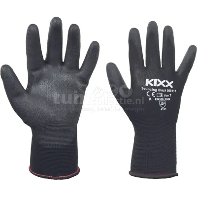 KIXX Tuinhandschoenen Bouncing Black mt 9