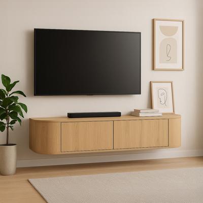 Livingfurn Hangend TV-meubel 'Novero' Eiken, 140cm, kleur Naturel