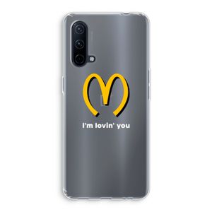 I'm lovin' you: OnePlus Nord CE 5G Transparant Hoesje
