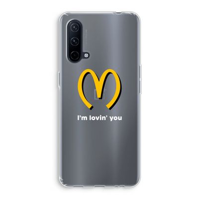 I'm lovin' you: OnePlus Nord CE 5G Transparant Hoesje