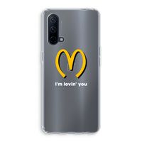 I'm lovin' you: OnePlus Nord CE 5G Transparant Hoesje