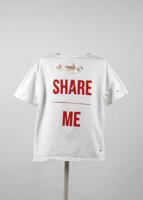 "Share Me" White T-Shirt in size M - BOAS Special Edition