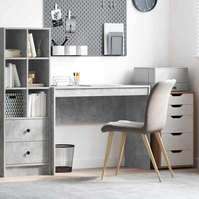 Bureau Betongrijs 100 x 40 x 76 cm Bewerkt hout