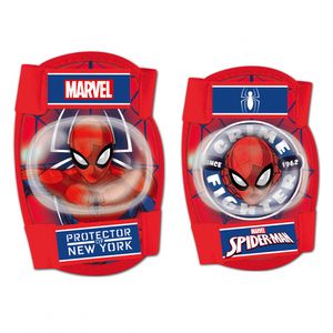 Marvel Spider Man beschermset 4 delig junior rood maat S