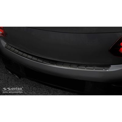 Zwart RVS Bumper beschermer passend voor Mercedes C-Klasse C205 Coupe AMG Facelift 2019- 'Ribs' AV245232