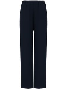 Emporio Armani pantalon ample à taille haute - Noir