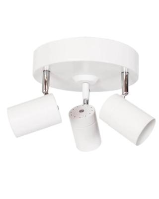 Ronde plafondspot wit met 3 GU10 fittingen By Rydens Correct