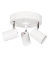 Ronde plafondspot wit met 3 GU10 fittingen By Rydens Correct