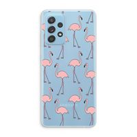Anything Flamingoes: Samsung Galaxy A73 Transparant Hoesje