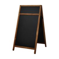 Krijt stoepbord Europel 660x1280mm met top natuur