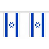 Luxe Israel vlaggenlijn - versiering - polyester - 900 cm - vlaggetjes - landen
