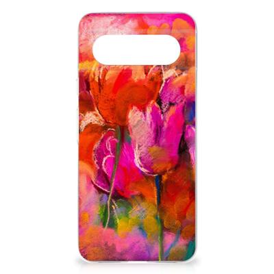 Smartphone hoesje Google Pixel 8 Tulips Smartphone hoesje Google Pixel 8 Tulips