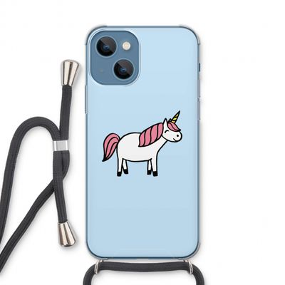 Eenhoorn: iPhone 13 Transparant Hoesje met koord