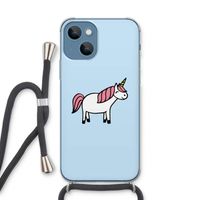 Eenhoorn: iPhone 13 Transparant Hoesje met koord
