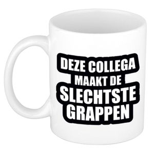 De slechtste grappen cadeau mok / beker 300 ml