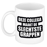 De slechtste grappen cadeau mok / beker 300 ml