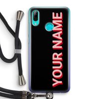 Namecase: Huawei P Smart (2019) Transparant Hoesje met koord