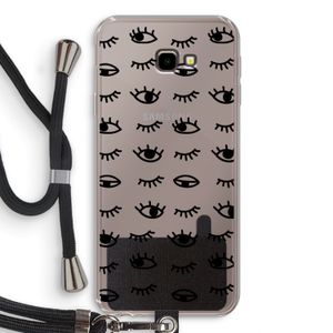 Eye pattern #2: Samsung Galaxy J4 Plus Transparant Hoesje met koord