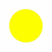 Etiket 25 mm rond fluor geel 1000 rol