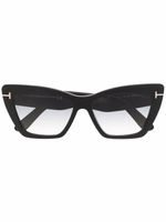 TOM FORD Eyewear lunettes de soleil Whyatt à monture papillon - Noir - thumbnail